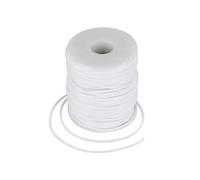 Craftdady Cordon en caoutchouc PVC pour fil à mémoire de forme, collier, bracelet, tricot, 50 m, blanc
