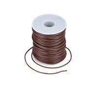 Craftdady Cordon en caoutchouc PVC pour fil à mémoire de forme, collier, bracelet, tricot, 50 m, marron selle