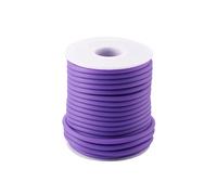 Craftdady - Cordon en tube creux de 15 m en PVC, cordon en caoutchouc en tube creux enroulé pour collier en fil de mémoire, bracelet en tricot, mauve