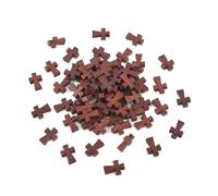 Craftdady Lot de 100 breloques en bois naturel avec croix religieuse en bois marron - 20 x 14 mm - Pour la fabrication de bijoux, les loisirs créatifs, les colliers, les porte-clés, les cordons,
