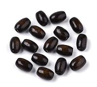 Craftdady Lot de 200 perles ovales en bois d'érable naturel 12 x 8 mm Marron noix de coco pour la fabrication de bijoux, colliers, bracelets, boucles d'oreilles