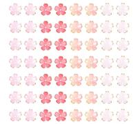 Craftdady Lot de 60 capuchons de perles en acrylique en forme de fleur de cerisier à 5 pétales - 18 mm - Pour loisirs créatifs, bracelets, boucles d'oreilles, bijoux
