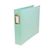 Craftelier - Album photo écologique avec couvercles en turquoise, 3 anneaux et 5 pochettes de 30,5 x 30,5 cm (12x12 pouces) | Personnalisable,parfait pour les photos,les layouts