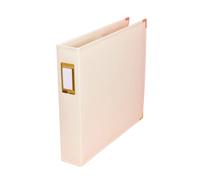 Craftelier - Album photo en cuir écologique avec couverture crème, 3 anneaux et 5 pochettes 30,5 x 30,5 cm | Parfait pour les photos, les mises en page et les compositions de projets de vie