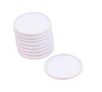 Craftelier - Anneaux Disques en Plastique L pour la Reliure des Agendas, Carnets de Notes ou Albums | Idéal pour le Scrapbooking et Crafting | Lot de 9 Pièces de 45 mm de Diamètre - Couleur Blanc