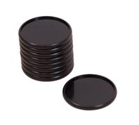 Craftelier - Anneaux Disques en Plastique L pour la Reliure des Agendas, Carnets de Notes ou Albums | Idéal pour le Scrapbooking et Crafting | Lot de 9 Pièces de 45 mm de Diamètre - Couleur Noir