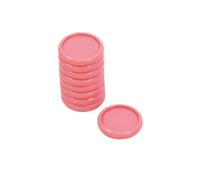 Craftelier - Anneaux Disques en Plastique S pour la Reliure des Agendas, Carnets de Notes ou Albums | Idéal pour le Scrapbooking et Crafting | Lot de 9 Pièces de 25 mm de Diamètre - Couleur Rose