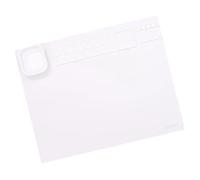 Craftelier - Base en silicone pour une utilisation comme surface de travail dans des projets Mixed Media | Résistant à la chaleur et facile à nettoyer | Taille 48,26 x 30,48 cm (19" x 12") - Blanc mat