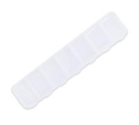 Craftelier - Boîte avec 7 compartiments de rangement pour petites pièces (paillettes, œillets...) | Chaque compartiment a un couvercle individuel | Dimensions : 23,3 x 5,2 x 2,8 cm | Couleur :