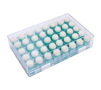 Craftelier - Boîte de 40 éponges Rondes dé à Coudre pour appliquer de l'encre | Dimensions : boîte 12 x 18, 8 x 3, 7 cm