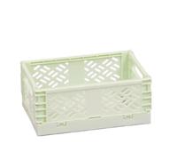 Craftelier - Boîte pour l'organisation et le stockage de matériaux d'artisanat | Design pliable et empilable | Petite taille - Dimensions boîte ouverte 13,5 x 9,5 x 5,5 cm - Vert menthe