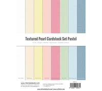 Craftelier Cardstock Lot de 24 feuilles de papier cartonné double face pour projets de cartes, scrapbooking et travaux manuels 216 g 15,2 x 20,3 cm