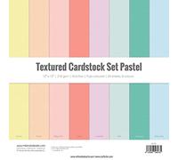 Craftelier Cardstock Lot de 24 feuilles de papier cartonné double face pour projets de cartes, scrapbooking et travaux manuels Grammage 216 g 30,5 x 30,5 cm