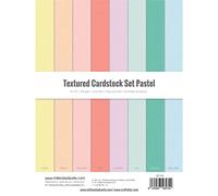 Craftelier Cardstock Lot de 24 feuilles de papier cartonné double face pour projets de cartes, scrapbooking et travaux manuels 216 g Taille 15,24 x 20,32 cm