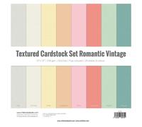 Craftelier - Cardstock Pack | Pack de 24 cartes pour projets de scrapbooking et d'artisanat | Texture romantique vintage - Dimensions 30 x 30 cm | Grammage 216 gr. 65759