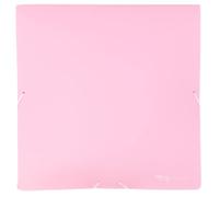 Craftelier - Classeur avec fermeture en caoutchouc d'organisation et de rangement pour papiers, cartes, matériaux de scrapbooking et autres travaux manuels | Taille 30 x 30 cm (12 po x 12") - Rose