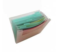 Craftelier - Classeur en forme d'accordéon pour papiers, cartes et matériaux de scrapbooking | Dimensions : 33,6 x 33,3 x 3,5 cm (13,23" x 13,11" x 1,38") - Couleur translucide et turquoise