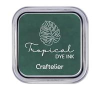 Craftelier - Collection d'encres à base d'eau | Boîte métallique à fermeture forte, tampons acryliques ou caoutchouc et surfaces poreuses | 21 couleurs (Tropical)