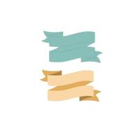 Craftelier - Double Banner Die Cutter for Scrapbooking, Craft and Card Making Decorations | Convient à différents types de matériaux | Taille approx. 7,5 x 3,92 cm