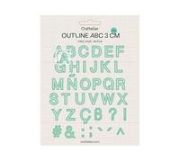 Craftelier Emporte-pièces de lettres A-Z contournées | Compatible avec les principales matrices de découpe pour travaux manuels et scrapbooking | Papier, carton ou caoutchouc EVA | 3 cm