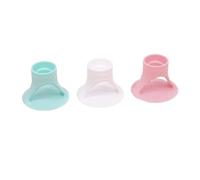 Craftelier - Ensemble de supports pour tubes de colle et d'adhésif | Base de 6,1 cm de diamètre, embout supérieur de 2,9 cm et embout inférieur de 1,5 cm Couleurs turquoise, blanche et rose