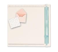 Craftelier - Guillotine et planche pour marquer Minty Trim and Score Board, Planche 30,5 x 30,5 cm, Cisaille précise avec plieuse et équerre Outil idéal pour scrapbooking et travaux manuels
