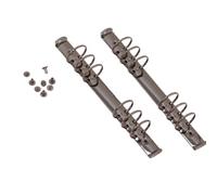 Craftelier - Kit 2 mécanismes de classement à 6 anneaux pour pochettes 9,5 x 17 cm + 8 relieurs pour albums, planners ou cahiers de scrapbooking (Noir)