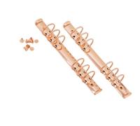 Craftelier - Kit 2 mécanismes de classement à 6 anneaux pour pochettes 9,5 x 17 cm + 8 relieurs pour albums, planners ou cahiers de scrapbooking