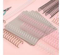 Craftelier - Kit de reliure avec anneaux de reliure, carton x 4, pinces et spirales à reliure | Complément idéal pour notre Minty Duo Binding Machine | Artisanat et Scrapbooking