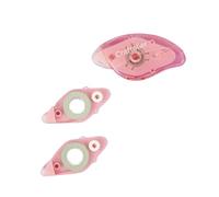 Craftelier - Kit de rouleau adhésif double face permanent + 2 recharges | Conçu pour le scrapbooking et les loisirs créatifs | Dimensions du ruban : 8 mm x 7 m - Couleur rose