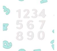 Craftelier - Lot de 10 matrices de découpe de chiffres de 2 cm environ pour couper le papier, la papier bristol ou le caoutchouc Eva de 2 mm | Compatible avec plusieurs modèles de machines à découper