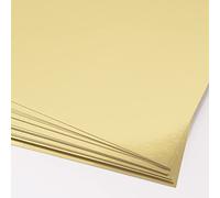 Craftelier Lot de 15 feuilles de papier cartonné métallisé, matériau idéal pour les projets de cartes, scrapbooking et travaux manuels, grammage 250 g/m², 30,5 x 30,5 cm, doré