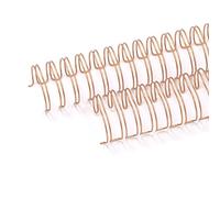 Craftelier - Lot de 2 Classeurs à Double Anneaux pour Albums, Carnets, Agendas ou Calendriers | Idéal pour le Scrapbooking et les Projets Artisanaux | Ø 2,54 cm (1") - Couleur Or Rose