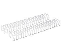 Craftelier - Lot de 2 Classeurs à Double Anneaux pour Albums, Carnets, Agendas ou Calendriers | Idéal pour le Scrapbooking et les Projets Artisanaux | Ø 3,17 cm (1.25") - Couleur Blanc