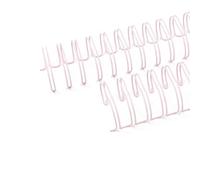 Craftelier - Lot de 2 Classeurs à Double Anneaux pour Albums, Carnets, Agendas ou Calendriers | Idéal pour le Scrapbooking et les Projets Artisanaux | Ø 2,54 cm (1") - Couleur Rose Pâle