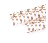 Craftelier - Lot de 2 Classeurs à Double Anneaux pour Albums, Carnets, Agendas ou Calendriers | Idéal pour le Scrapbooking et les Projets Artisanaux | Ø 3,17 cm (1.25") - Couleur Or Rose