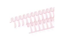 Craftelier - Lot de 2 Classeurs à Double Anneaux pour Albums, Carnets, Agendas ou Calendriers | Idéal pour le Scrapbooking et les Projets Artisanaux | Ø 1,90 cm (0.75") - Couleur Rose Bébé