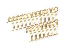 Craftelier - Lot de 2 Classeurs à Double Anneaux pour Albums, Carnets, Agendas ou Calendriers | Idéal pour le Scrapbooking et les Projets Artisanaux | Ø 2,54 cm (1") - Couleur Or