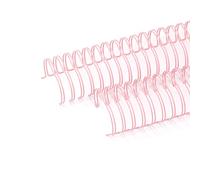 Craftelier - Lot de 2 Classeurs à Double Anneaux pour Albums, Carnets, Agendas ou Calendriers | Idéal pour le Scrapbooking et les Projets Artisanaux | Ø 3,17 cm (1.25") - Couleur Rose Bébé