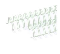 Craftelier - Lot de 2 Classeurs à Double Anneaux pour Albums, Carnets, Agendas ou Calendriers | Idéal pour le Scrapbooking et les Projets Artisanaux | Ø 2,54 cm (1") - Couleur Vert Menthe