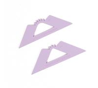 Craftelier Lot de 2 équerres pour reliure à coins arrondis | Outil parfait pour reliure de planners, classeurs ou albums | Deux tailles de 1/4" et 1/2" - Couleur violette