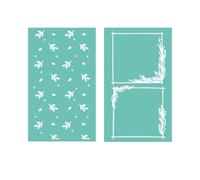 Craftelier Lot de 2 mini dossiers d'embossing Natura | Texture naturelle pour scrapbooking et travaux manuels | Compatible avec Sizzix Big Shot, Minty Cut, Mini Evolution, Revolution | 7,6 x 12,6 cm