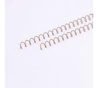 Craftelier - Lot de 2 Spirales pour la Reliure d'albums, de Carnets ou d'agendas | Idéal pour le Scrapbooking et les Projets de Bricolage | Ø 1,27 cm (0.5") | Longueur 30,5 cm (12") - Couleur Or Rose