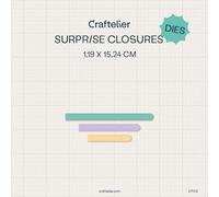 Craftelier Lot de 3 matrices de découpe pour scrapbooking et cartes interactives, compatibles avec la matrice manuelle, 1,2 x 15,2 cm