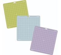 Craftelier - Lot de 3 tapis de découpe réutilisables avec adhérence standard, léger et solide | Compatible avec les machines Cricut | Taille 30,5 x 30,5 cm (12" x 12") - Couleurs vert, violet ou bleu