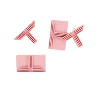 Craftelier Lot de 4 angles en T pour carton et création de séparateurs de 1,5 mm, 2 mm et 3 mm d’épaisseur Rose