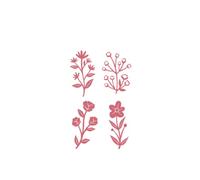 Craftelier - Lot de 4 matrices Bouquet pour Scrapbooking, Artisanat et Artisanat | Motifs d'éléments floraux - Taille approximative des matrices entre 3,65 x 5,24 cm et 2,51 x 6 cm