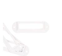 Craftelier - Lot de 4 Porte-étiquettes Métalliques de Base pour la Décoration de vos Projets de scrapbooking et l'étiquetage d'albums, d'agendas ou de carnets | Taille 7 x 2 cm - Couleur Blanche