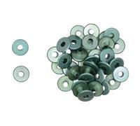 Craftelier - Lot de 40 œillets métalliques larges Idéal pour le scrapbooking | Valable pour divers matériaux | Diamètre intérieur 5 mm et diamètre extérieur 13 mm - Couleur turquoise