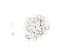 Craftelier - Lot de 40 Oeillets à Fleurs | Idéal pour le Scrapbooking et le Bricolage | Valable pour Différents Matériaux | Taille de 5 mm à l'intérieur et 10 mm à l'extérieur - Couleur Blanc